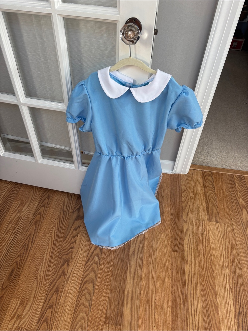 Classic Alice in Wonderland Blue Peter Pan Collar Kids Halloween Costume